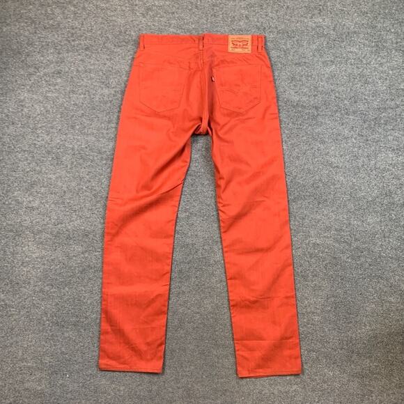 Levis Jeans Mens 35 Paprika Cotton 501XX Straight Button Fly Overlock Stitch - Picture 7 of 9